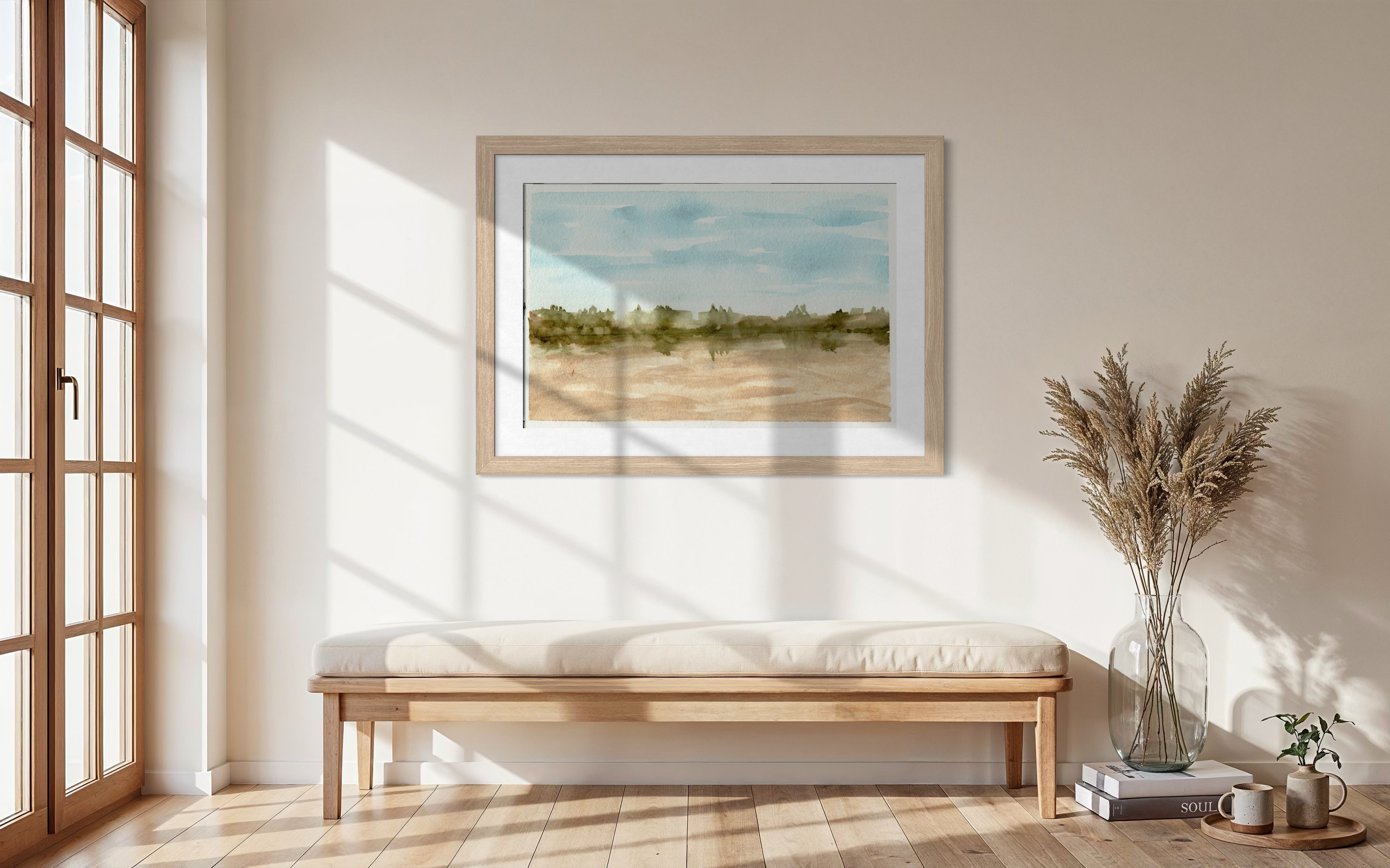 Landscape fine art print inspired by quiet natural scenery