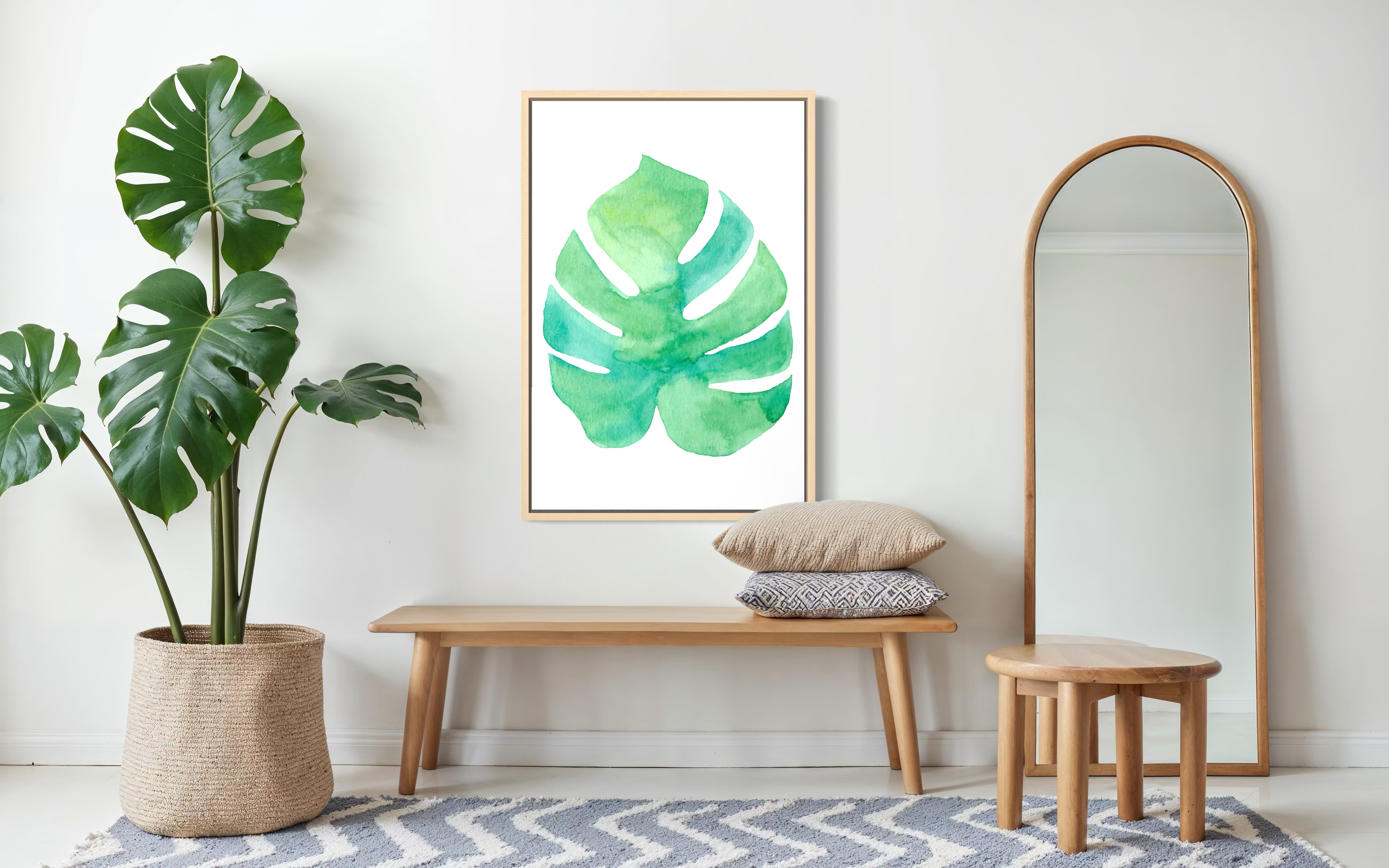 Monstera - Watercolor Art Print | Coastal Collection