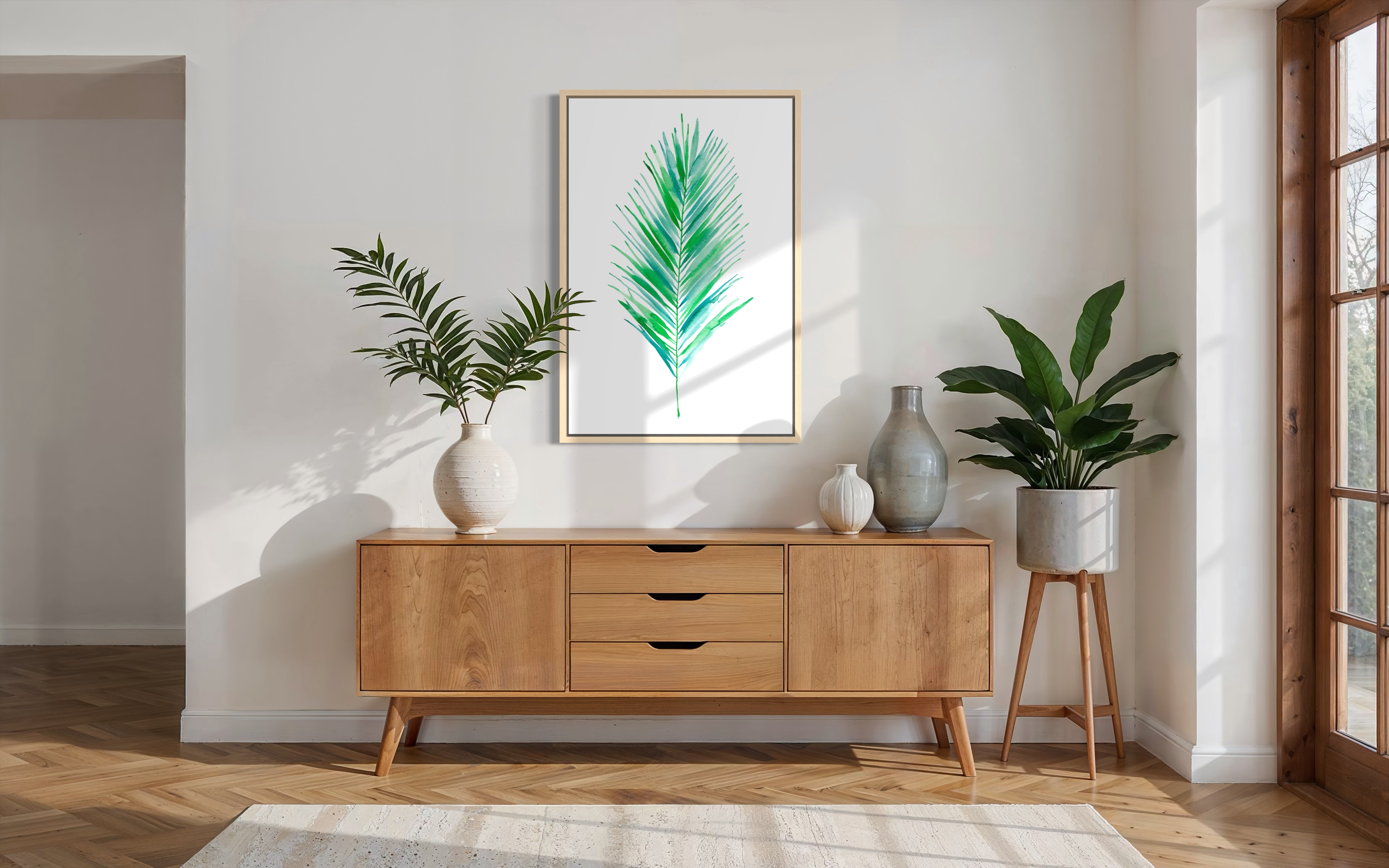 Date Palm - Watercolor Art Print | Coastal Collection