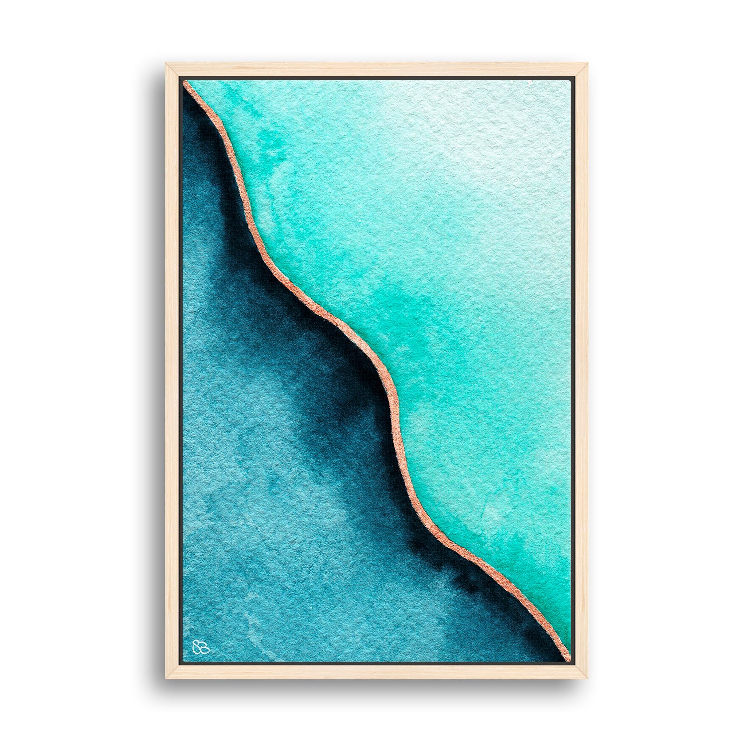 Where Oceans Meet - Watercolor Art Print | Abstract Collection