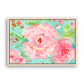 Turquoise Bloomscape - Watercolor Art Print | Floral Collection