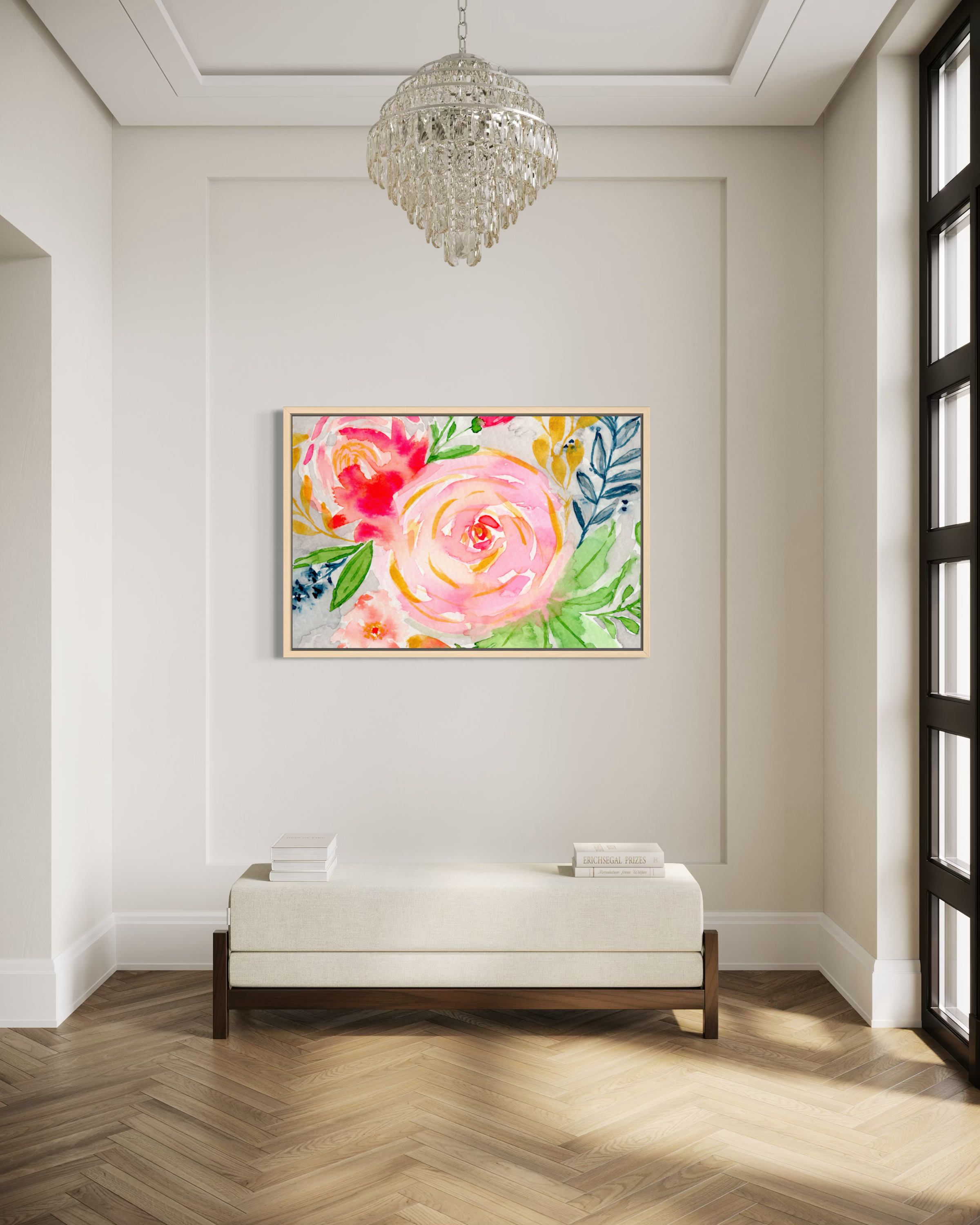 Gathered Roses - Watercolor Art Print | Floral Collection