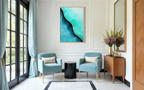 Where Oceans Meet - Watercolor Art Print | Abstract Collection