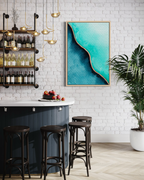 Where Oceans Meet - Watercolor Art Print | Abstract Collection