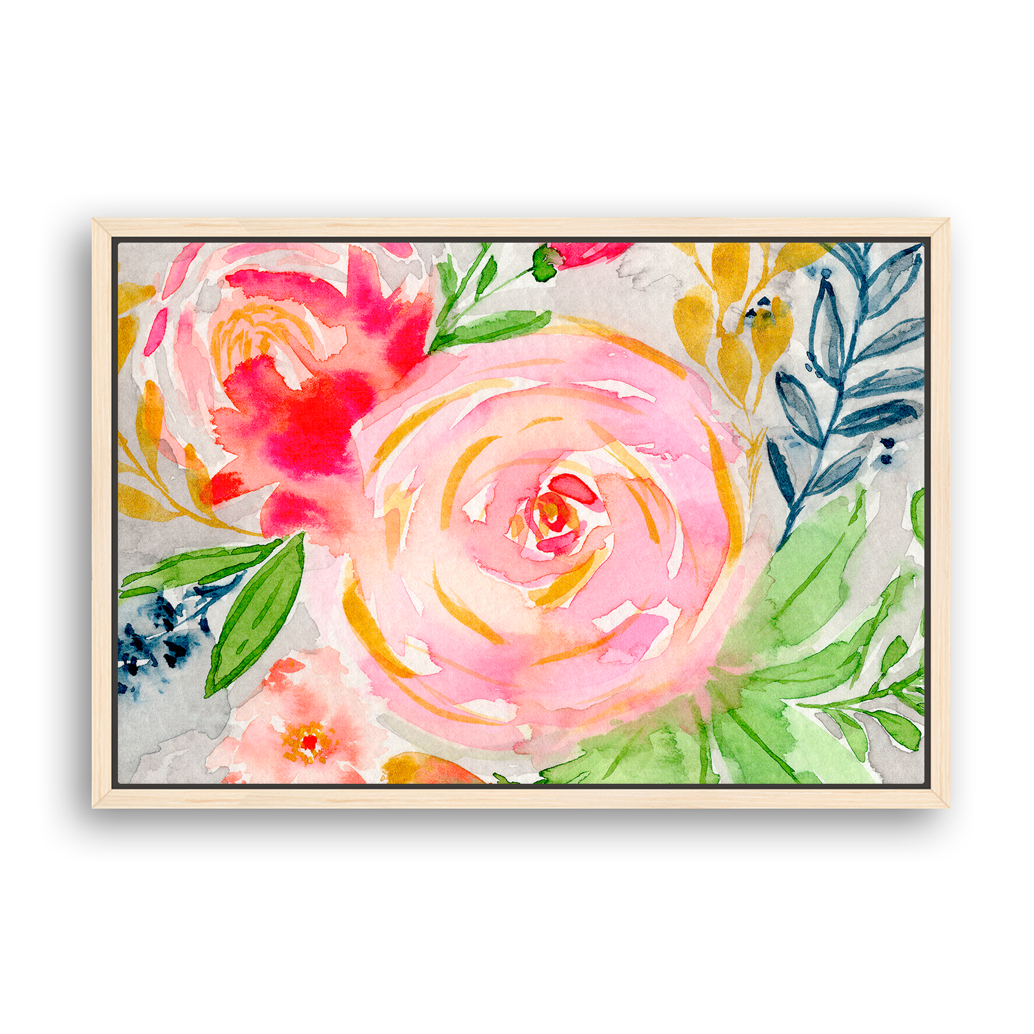 Gathered Roses - Watercolor Art Print | Floral Collection