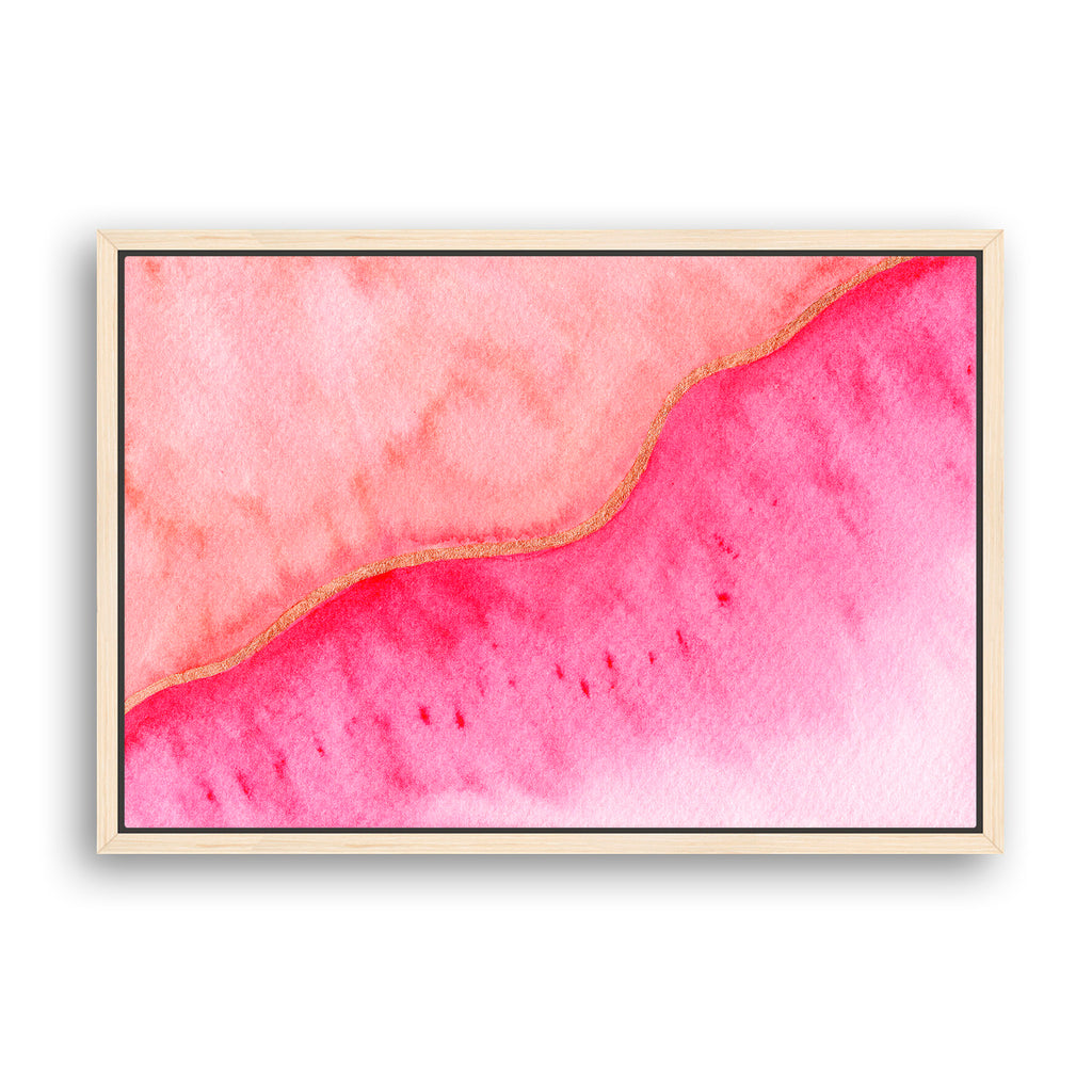 Blush Divide - Watercolor Art Print | Abstract Collection
