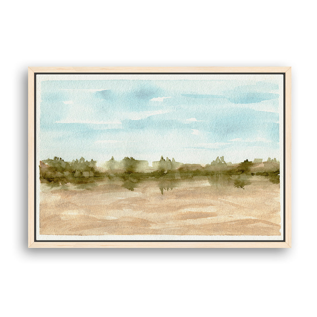 Golden Hills - Watercolor Landscape Art Print - Landscape Collection