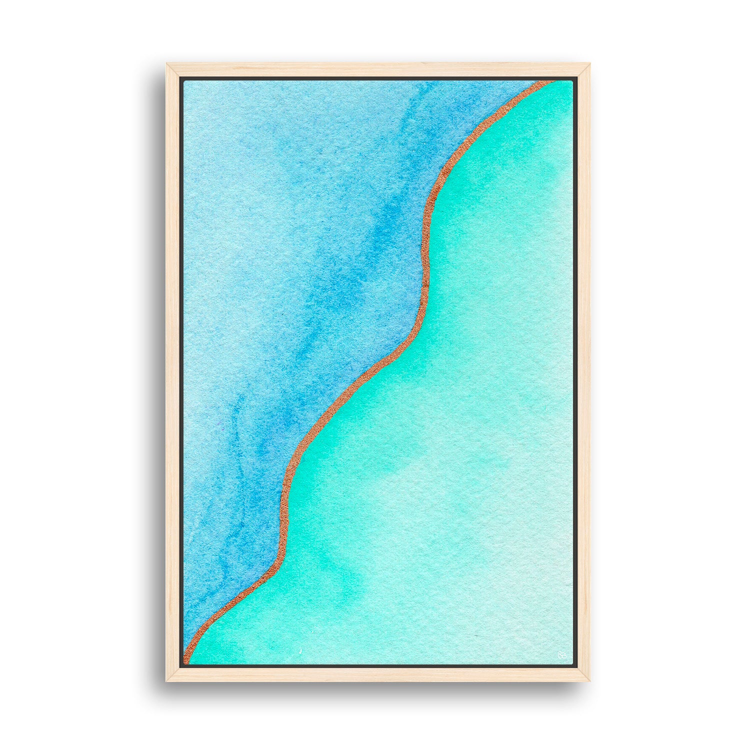 Luminous Current - Watercolor Art Print | Abstract Collection