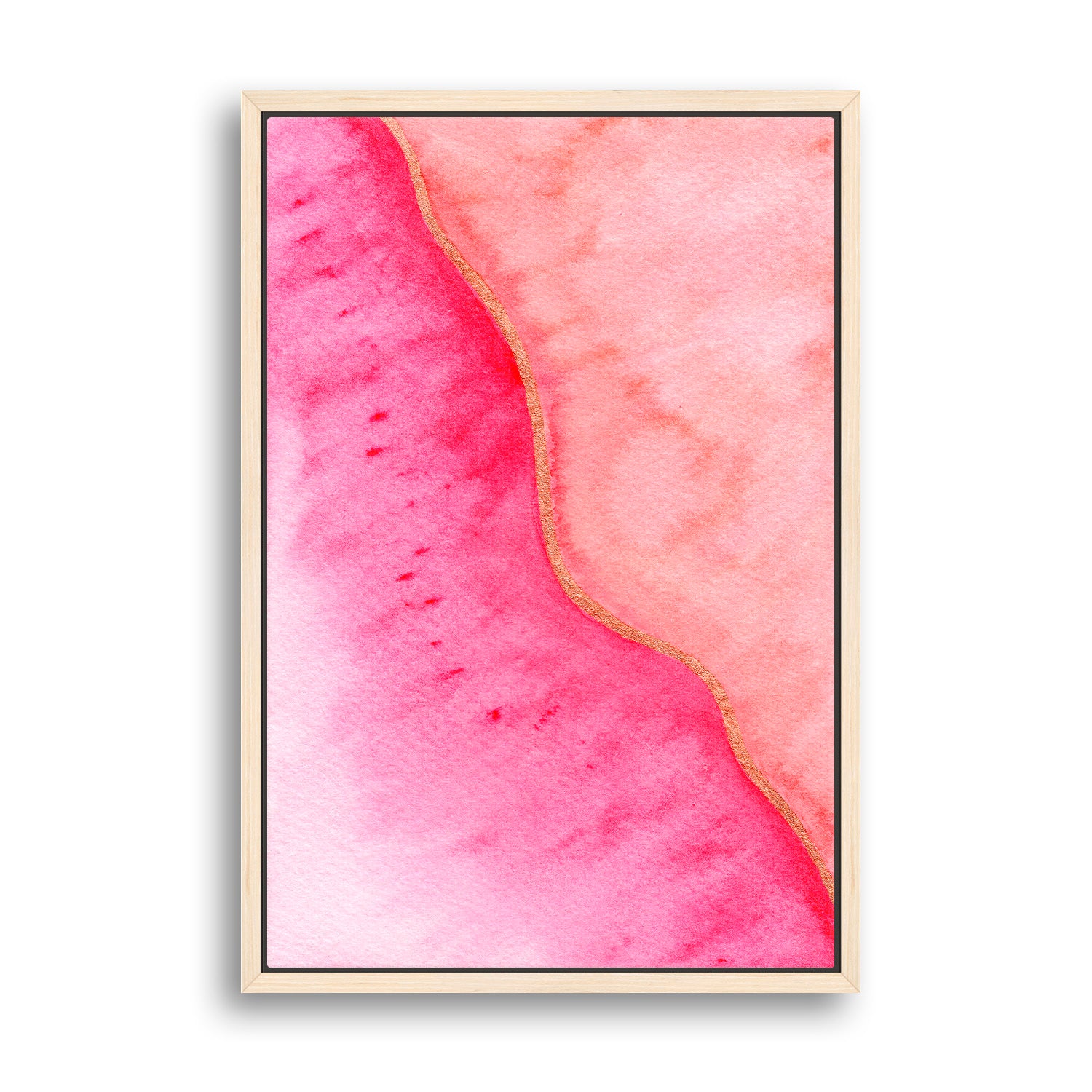 Blush Divide - Watercolor Art Print | Abstract Collection